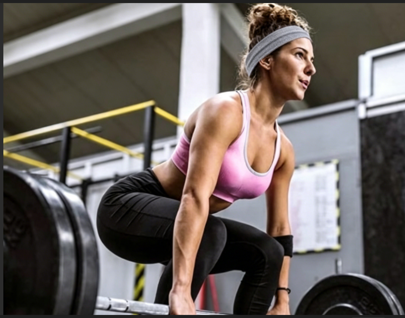 Travel Yoga Accessories - Women Gray Elastic Yoga Headband Soft