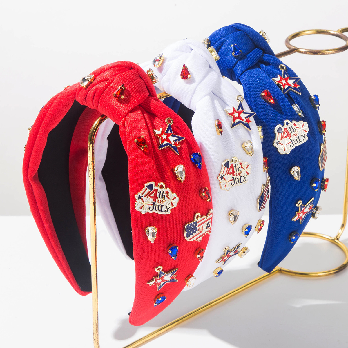 Travel Accessories July - Patriotic Fourth Of July Knotted Headband