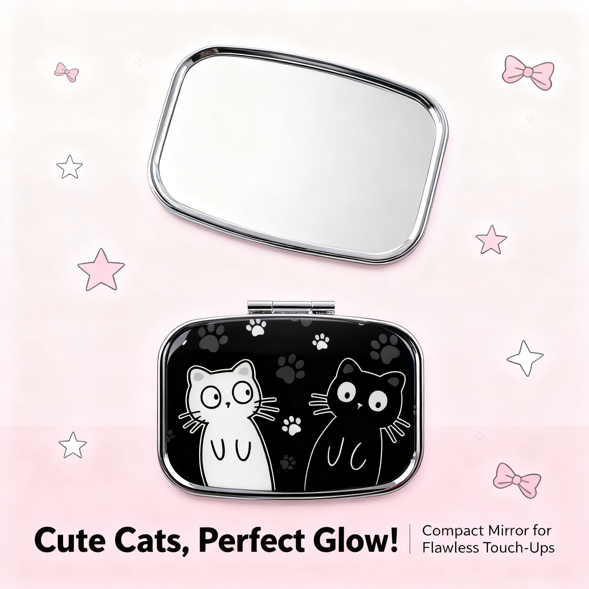 Travel Accessories Deals - Cartoon Black And White Cat Travel