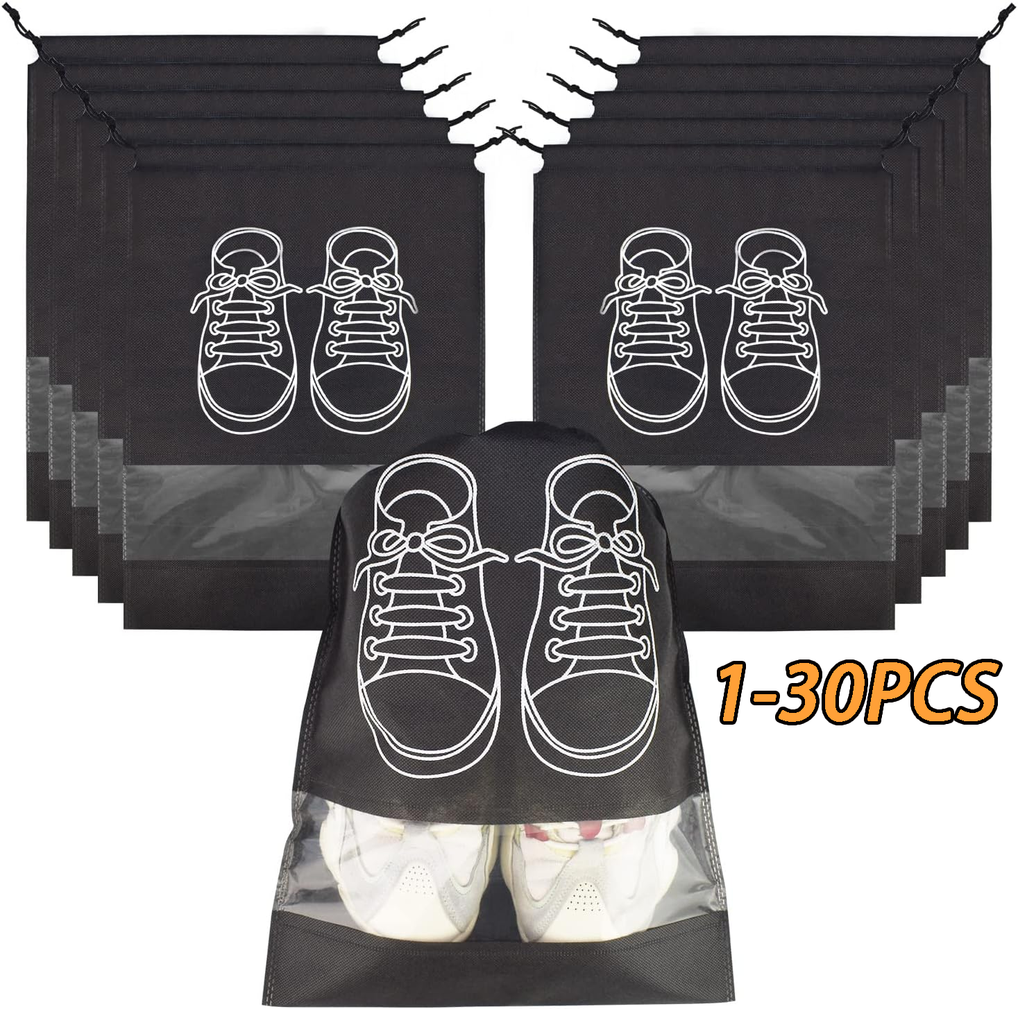 Shoe Bag Travel - 1-30PCS Shoes Storage Organizer Bags Non-Woven