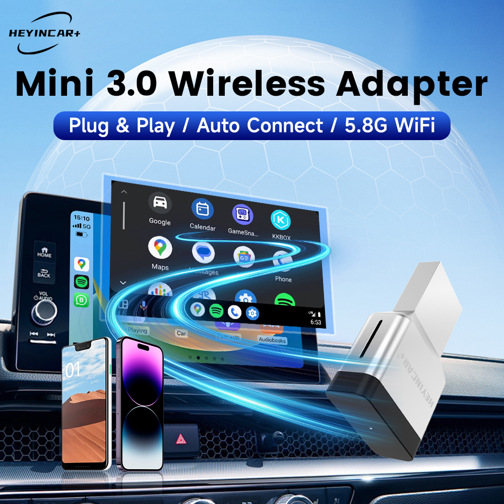 Travel Plug Type C - HEYINCAR Mini 2 in 1 Wireless
