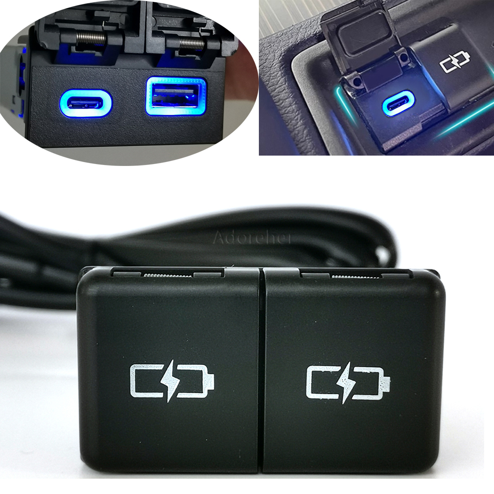 Travel Plug Type C - Car Dual Charger For Toyota Camry