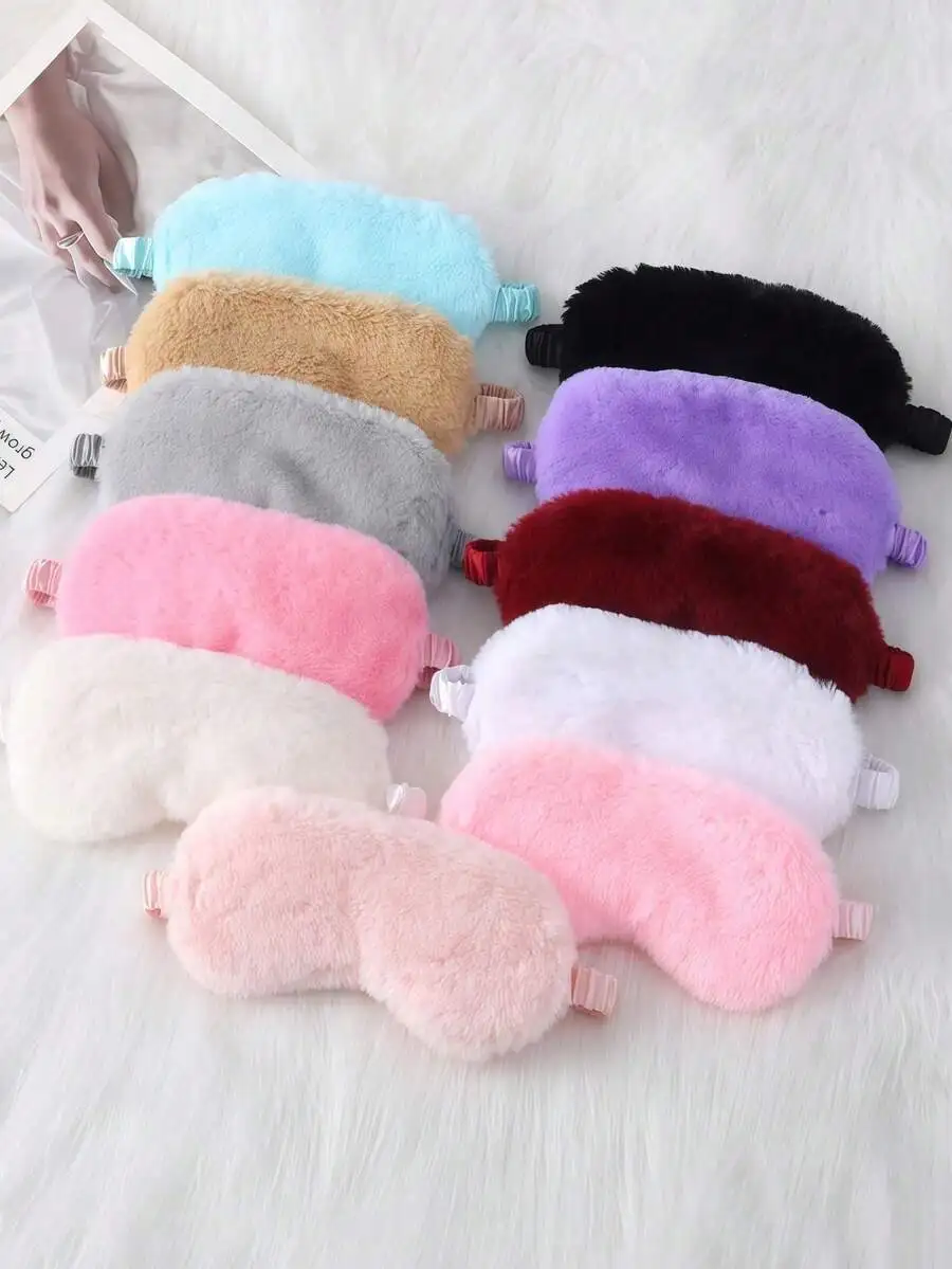 Plush Sleep Eye Mask With Adju - Eye Mask Sleep Travel 评论和价格