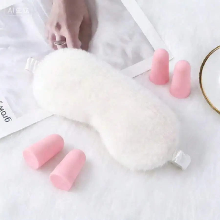 Plush Sleep Eye Mask With Adju - Eye Mask Sleep Travel 评论和价格
