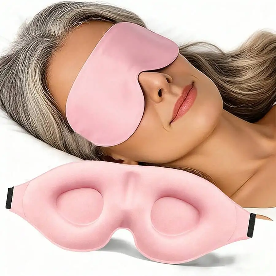 Unisex 3D Contoured Sleep Eye  - Eye Mask Sleep Travel 评论和价格