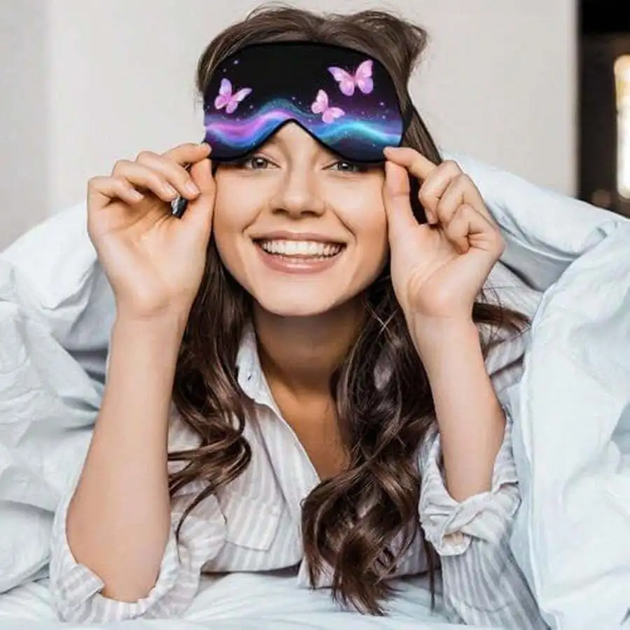 Silk Sleep Eye Mask With Butte - Eye Mask Sleep Travel 评论和价格