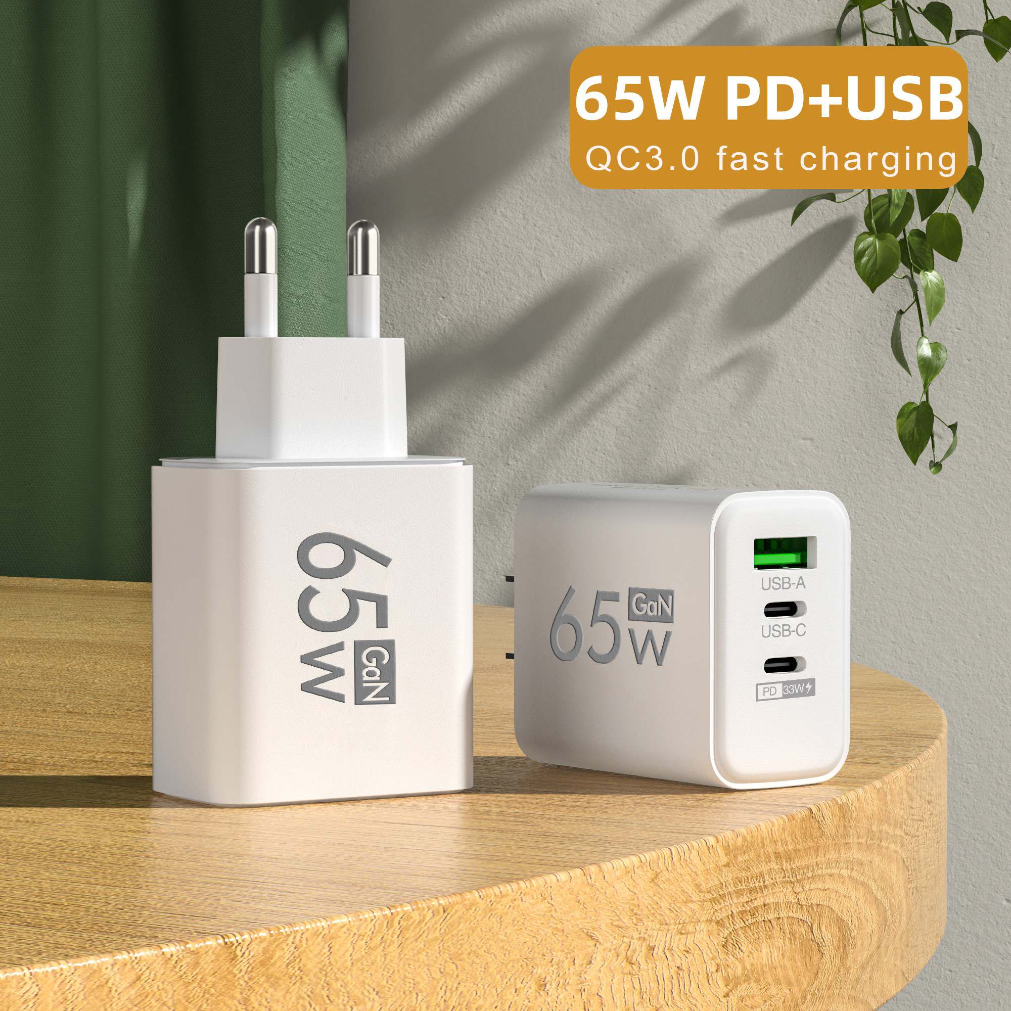 65W GaN USB C Wall Charger 3-P - Travel Accessories Iphone 评论和价格