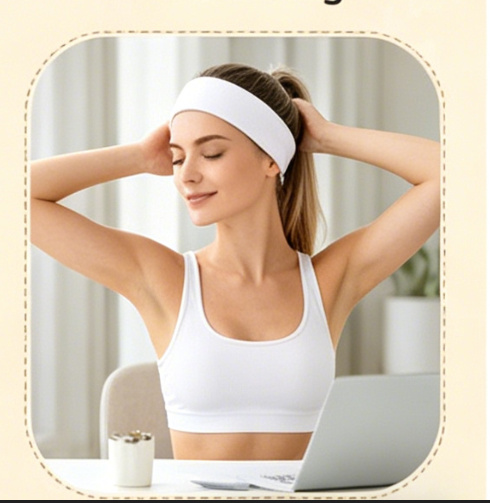 Women White Elastic Yoga Headb - Travel Yoga Accessories 评论和价格