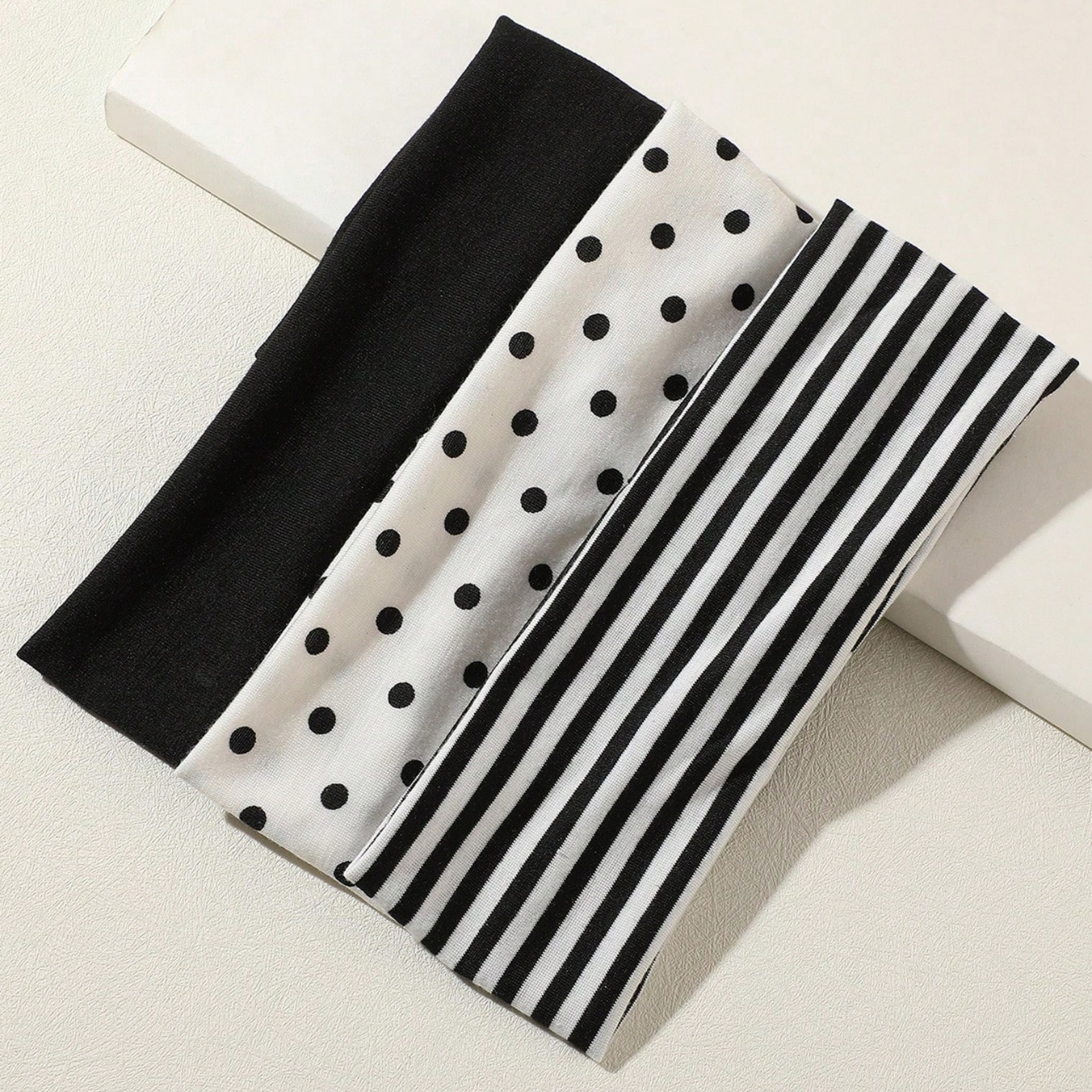 3Pcs Black & White Polka Dot S - Travel Yoga Accessories 评论和价格