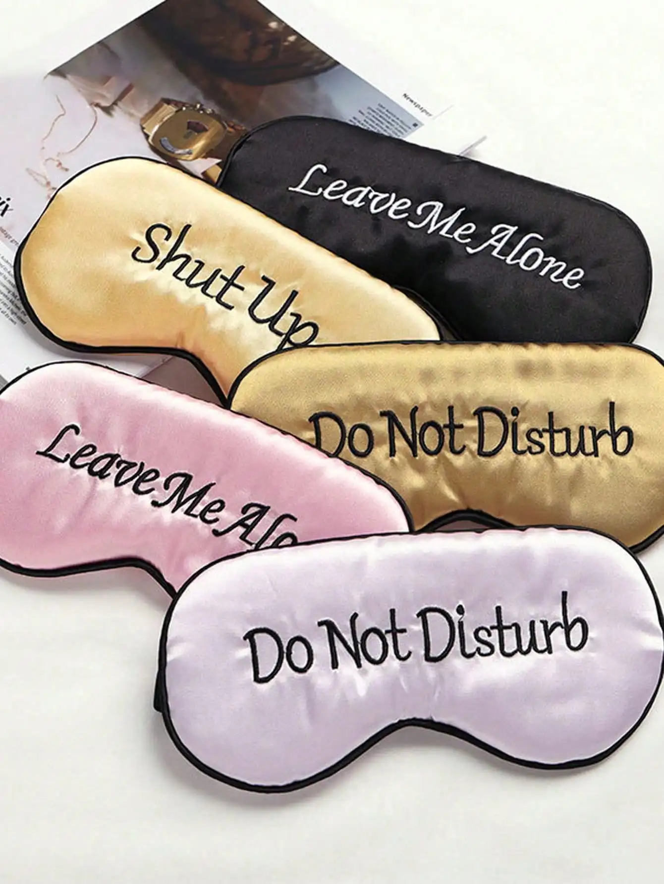 1pc/2pcs Funny Silk Sleeping E - Eye Mask Sleep Travel 评论和价格