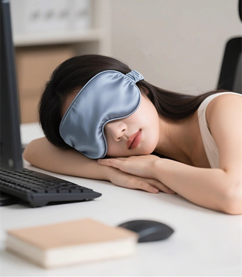 Double-Sided Silk Sleeping Eye - Eye Mask Sleep Travel 评论和价格