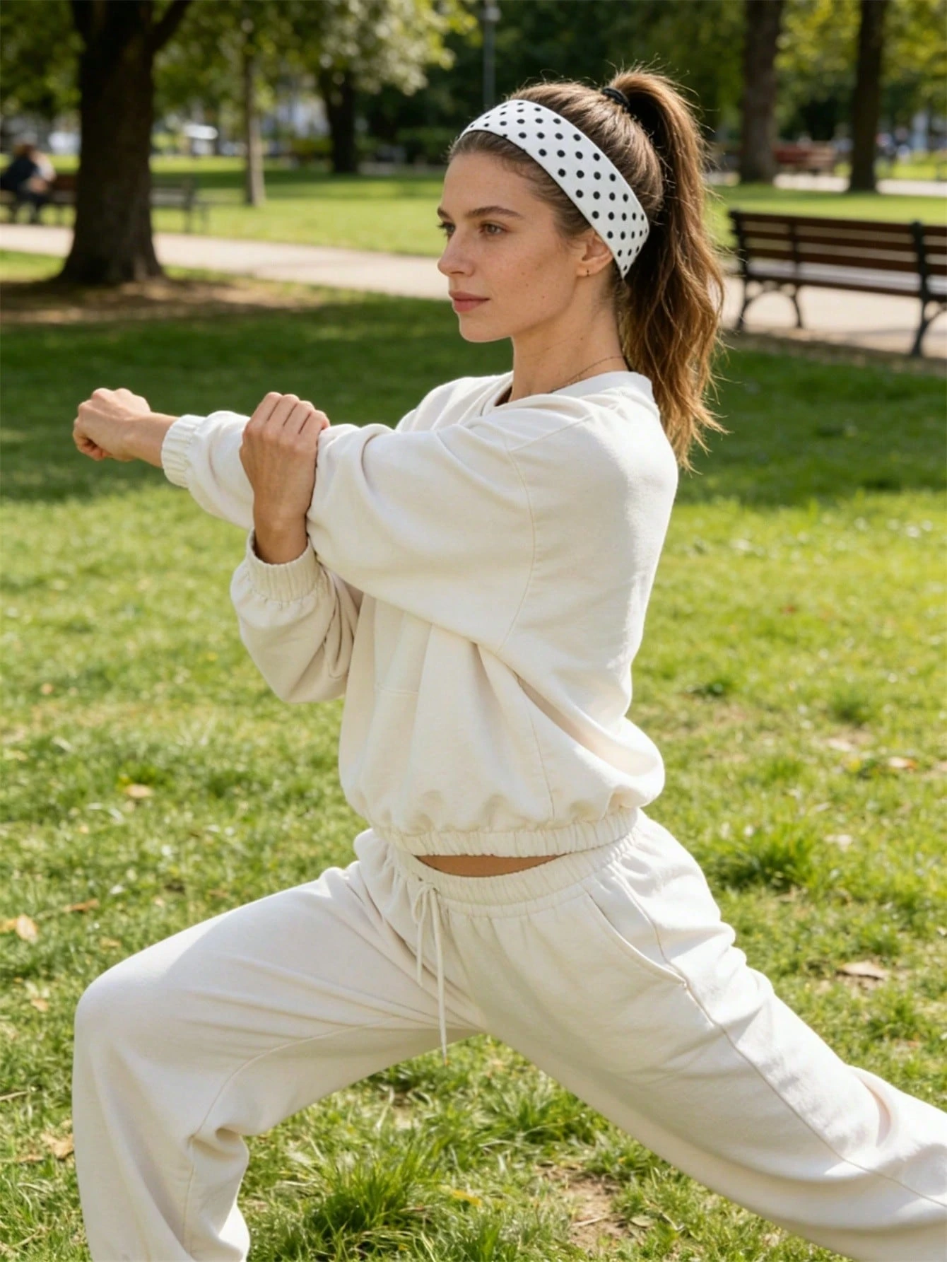 Polka Dot Elastic Hair Bands S - Travel Yoga Accessories 评论和价格