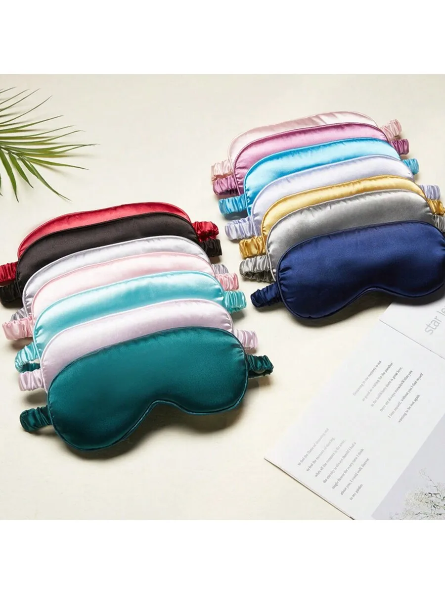 Silk Sleep Eye Mask With Elast - Eye Mask Sleep Travel 评论和价格