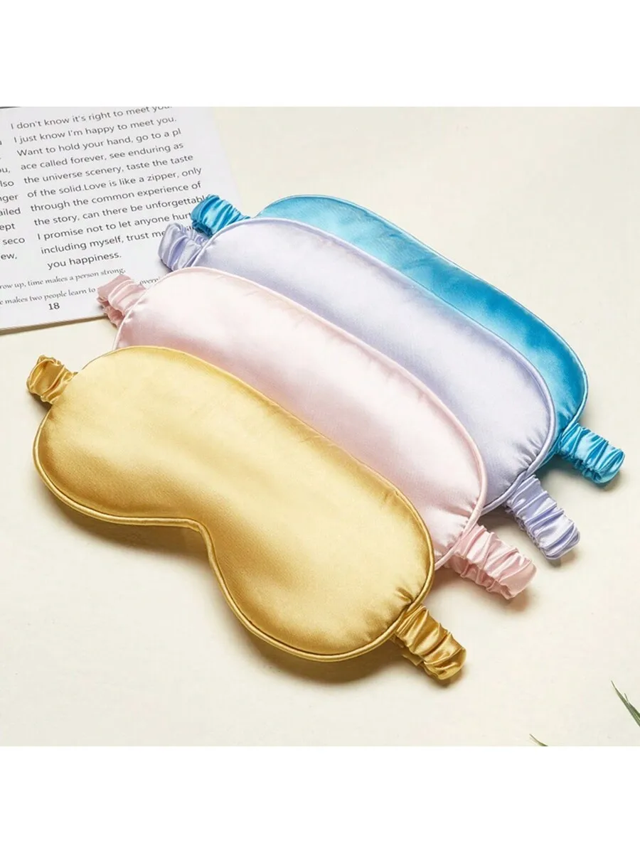 Silk Sleep Eye Mask With Elast - Eye Mask Sleep Travel 评论和价格