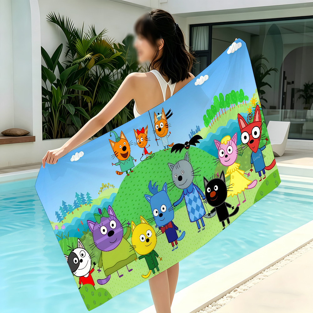 Cartoon Kid-E-Cats Towel Bleac - Travel Yoga Accessories 评论和价格