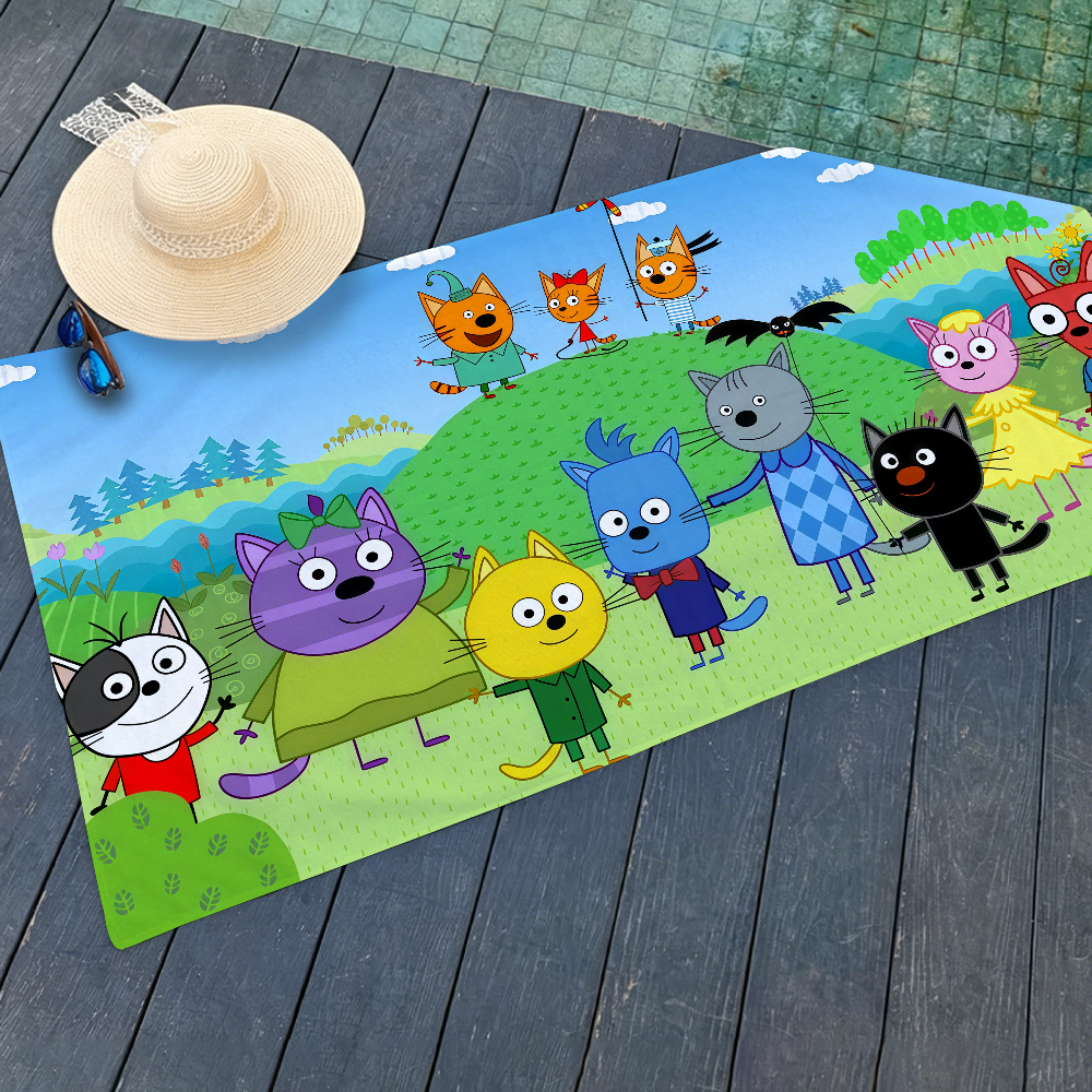 Cartoon Kid-E-Cats Towel Bleac - Travel Yoga Accessories 评论和价格