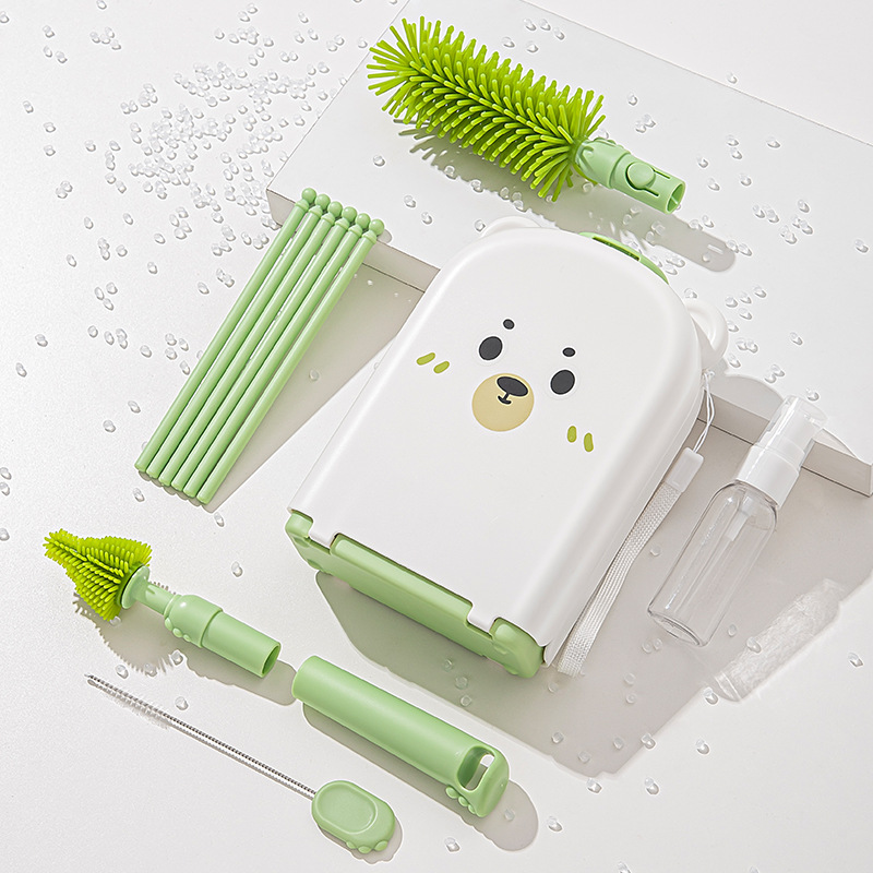 Travel Baby Bottle Brush Set - - Travel Accessories For 3 Year Old 评论和价格