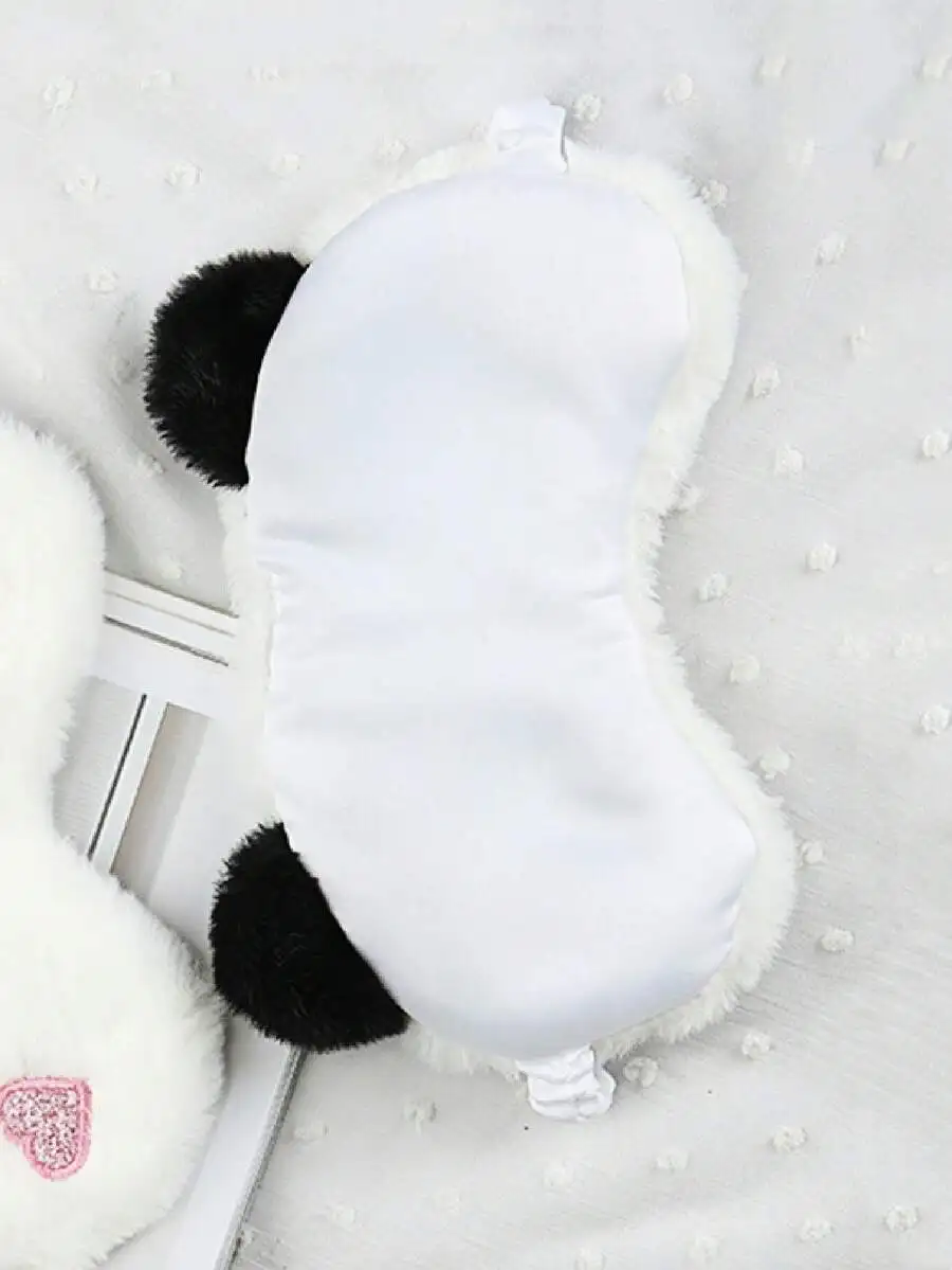 Fluffy Panda Plush Sleep Mask  - Eye Mask Sleep Travel 评论和价格