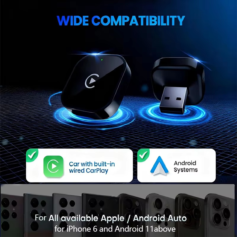 2-in-1 Wireless CarPlay Adapte - Travel Plug Type C 评论和价格