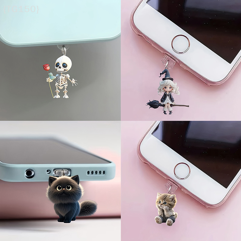 Mobile Phone Dust Plug Pendant - Travel Plug Type C 评论和价格