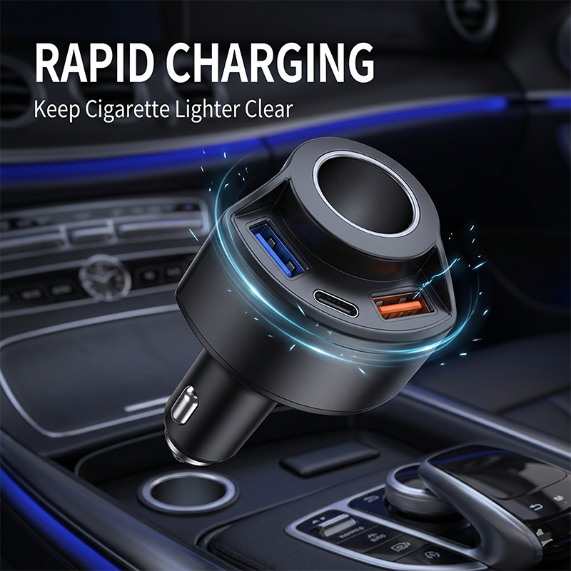 Fast Charging Multi Port Vehic - Travel Plug Type C 评论和价格