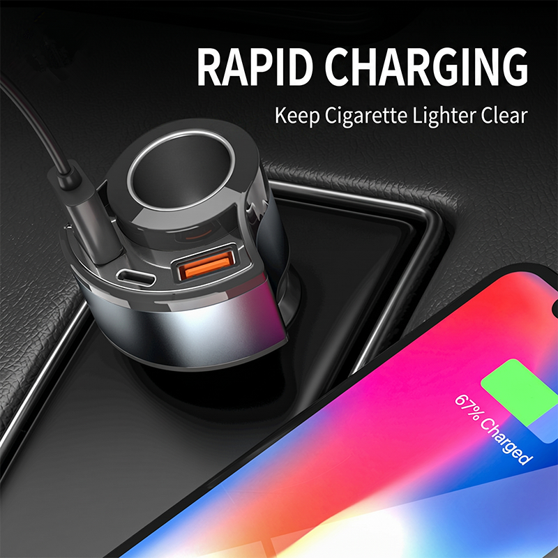 Fast Charging Multi Port Vehic - Travel Plug Type C 评论和价格