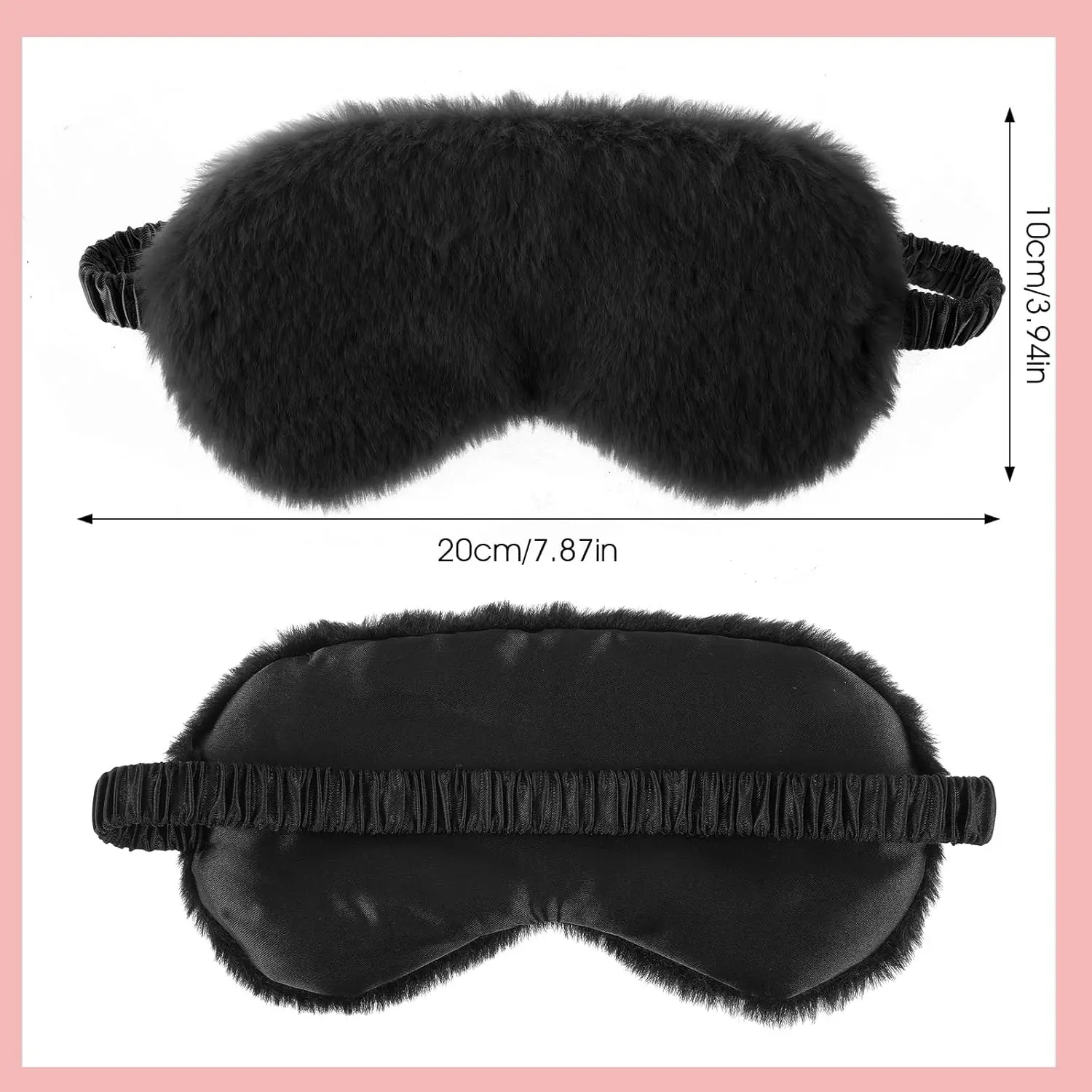 Soft Adjustable Faux Fur Eye M - Eye Mask Sleep Travel 评论和价格