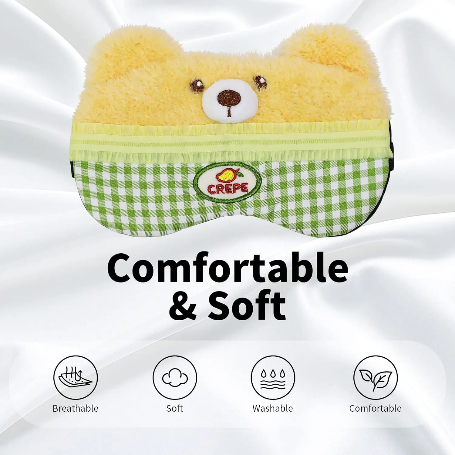 Cute Plush Sleep Eye Mask, Lig - Eye Mask Sleep Travel 评论和价格
