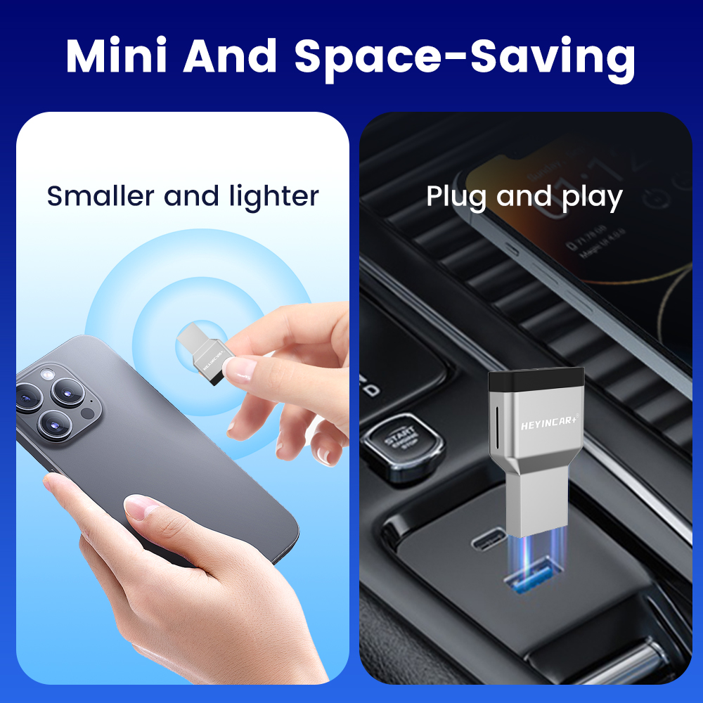 HEYINCAR Mini 2 in 1 Wireless  - Travel Plug Type C 评论和价格