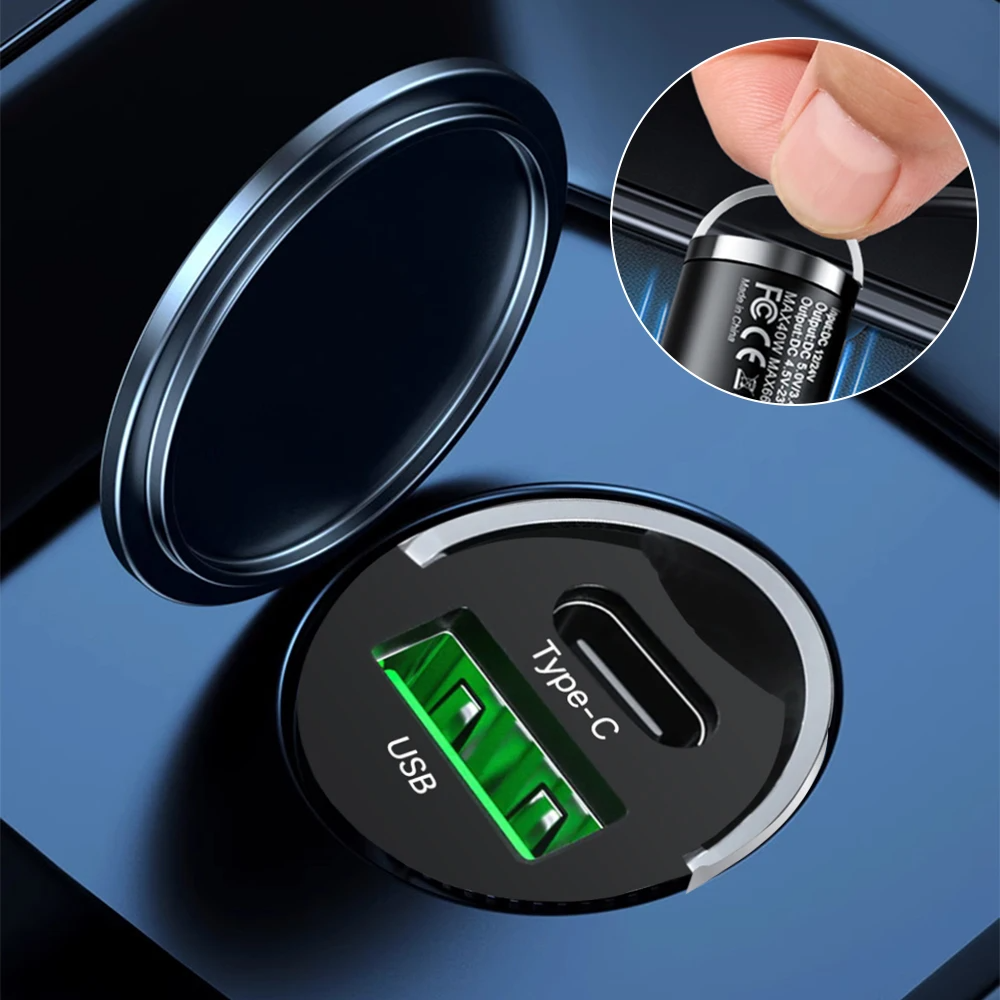 100W USB Car Charger Type C QC - Travel Plug Type C 评论和价格