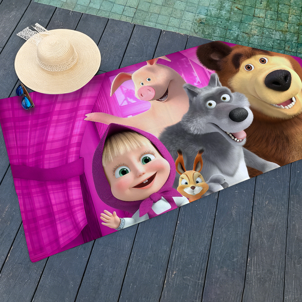 Cartoon Masha and The Bear Tow - Travel Yoga Accessories 评论和价格