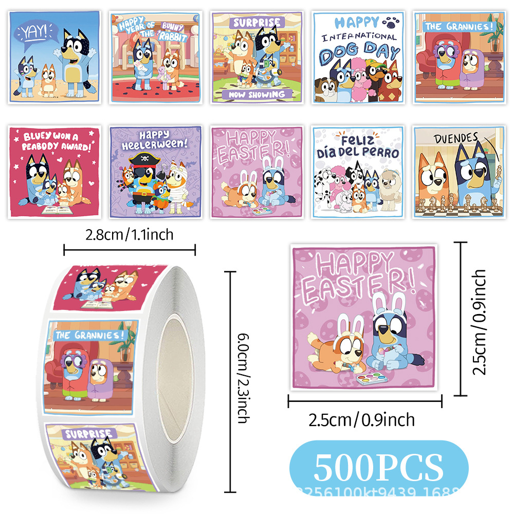 Wholesale 500Pcs/Roll Bluey St - Travel Journal Accessories 评论和价格