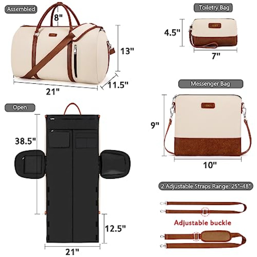 Convertible 2-in-1 Garment Bag - Shoe Bag Travel 评论和价格