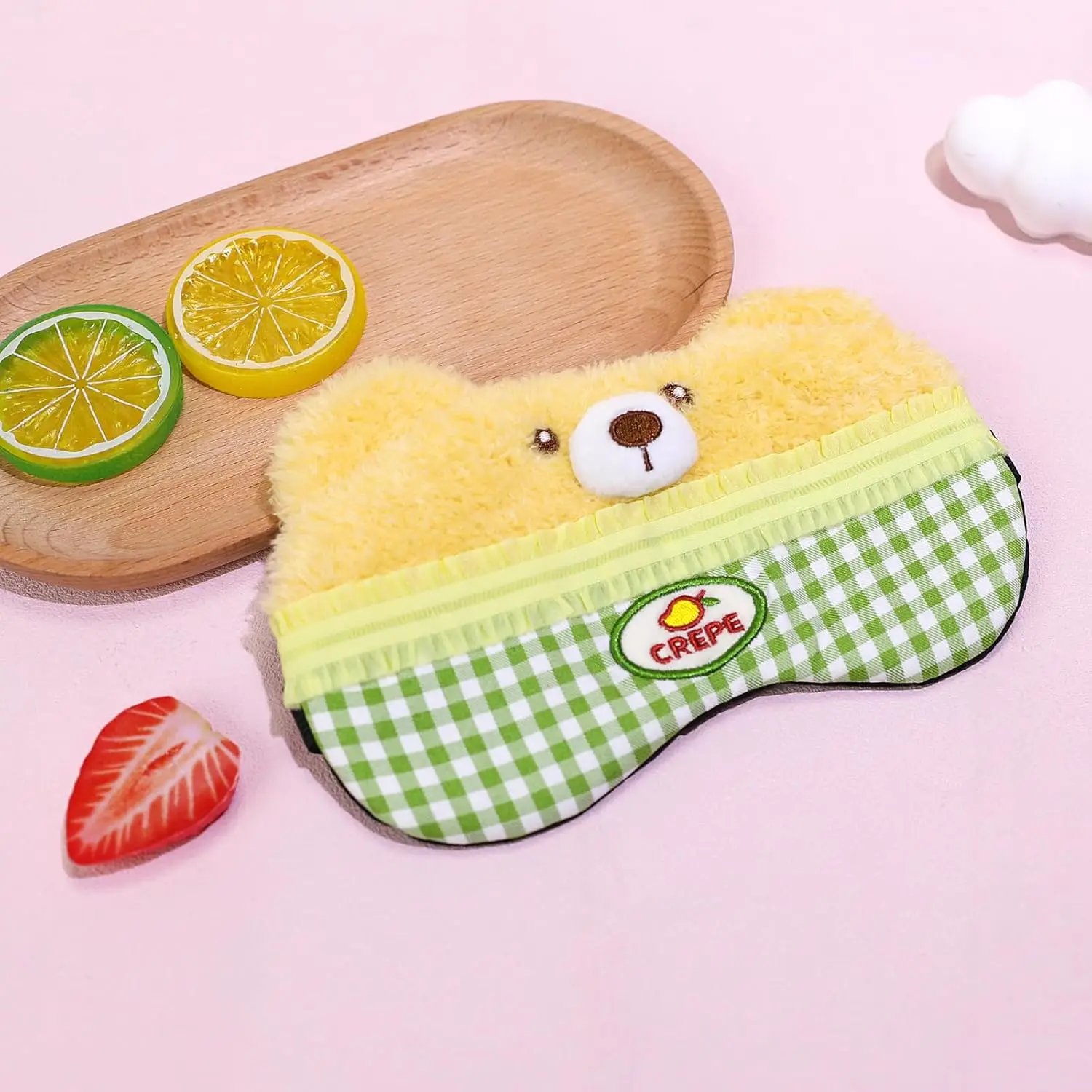 Cute Plush Sleep Eye Mask, Lig - Eye Mask Sleep Travel 评论和价格