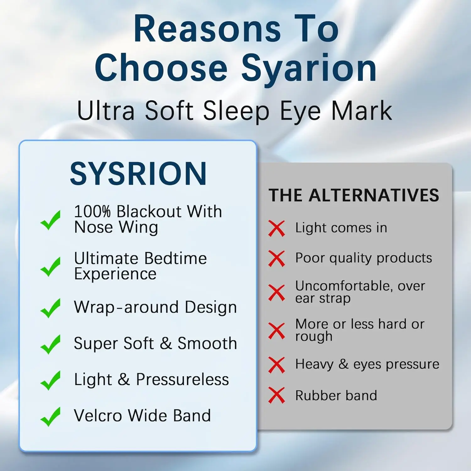 Sleep Eye Mask – Soft Light Bl - Eye Mask Sleep Travel 评论和价格