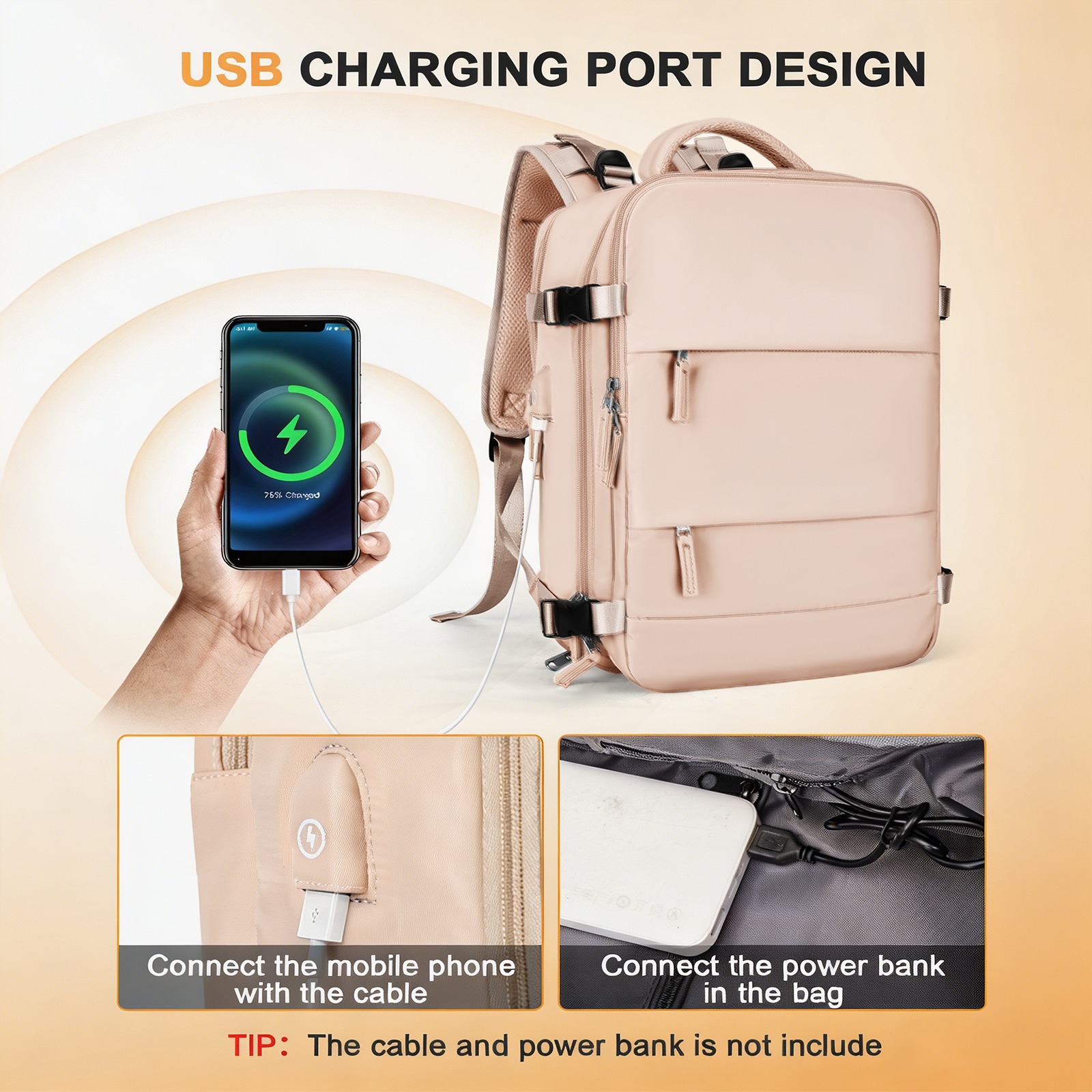 Large Travel Backpack for Men  - Shoe Bag Travel 评论和价格