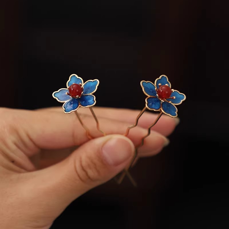 Blue Flower Ancient-Style Hanf - Travel Accessories Deals 评论和价格