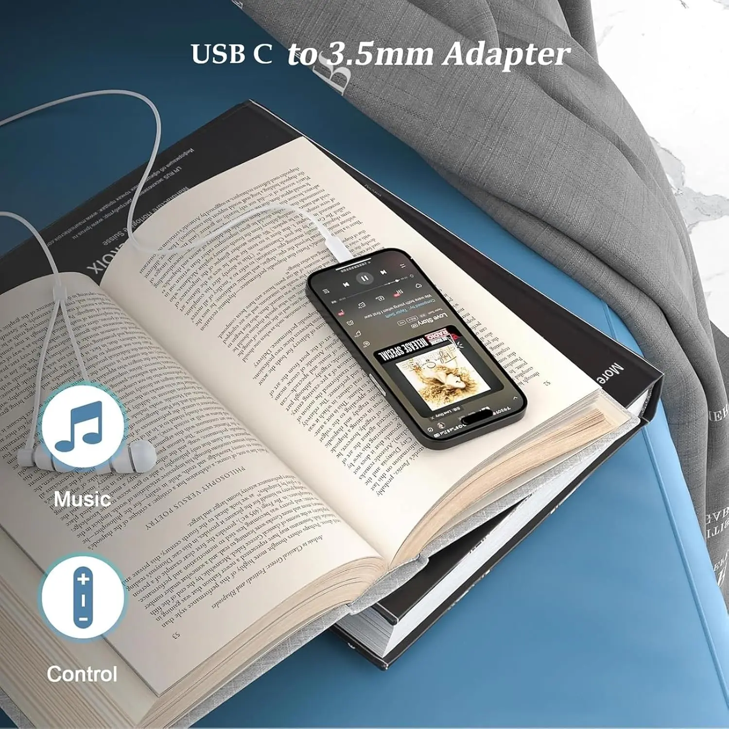 USB C to 3.5mm Earphone Adapte - Travel Plug Type C 评论和价格