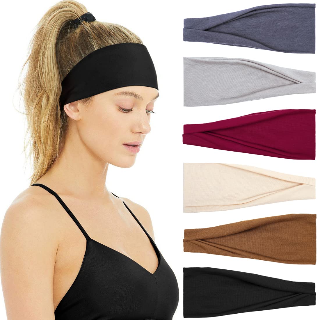 Headbands for Women Non Slip S - Travel Yoga Accessories 评论和价格