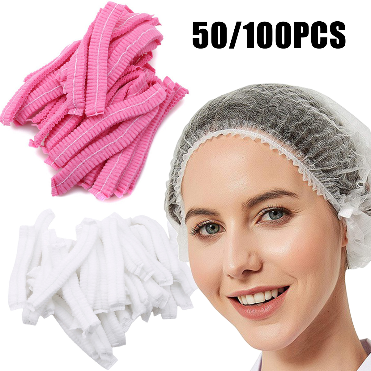 50/100PCS Waterproof Hair Nets - Travel Accessories Needed 评论和价格