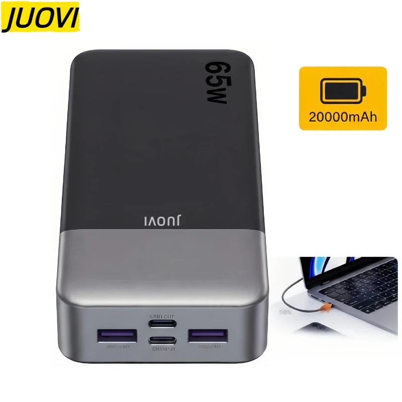 JUOVI 20000mAh Power Bank 65W  - Travel Accessories Iphone 评论和价格