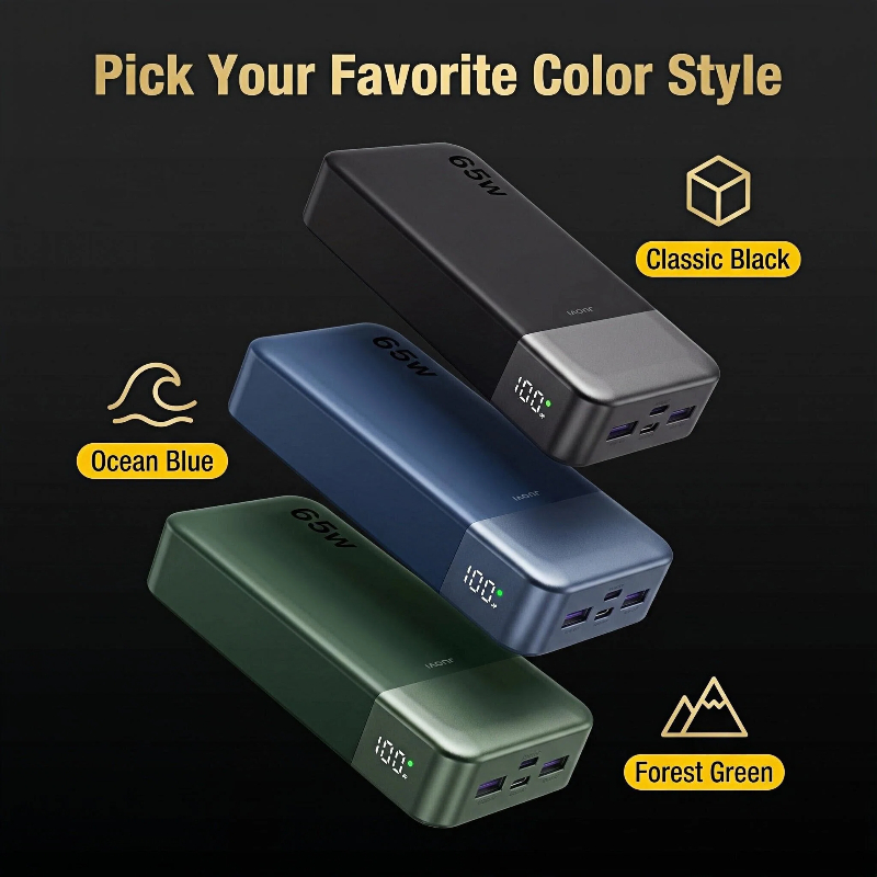 JUOVI 20000mAh Power Bank 65W  - Travel Accessories Iphone 评论和价格