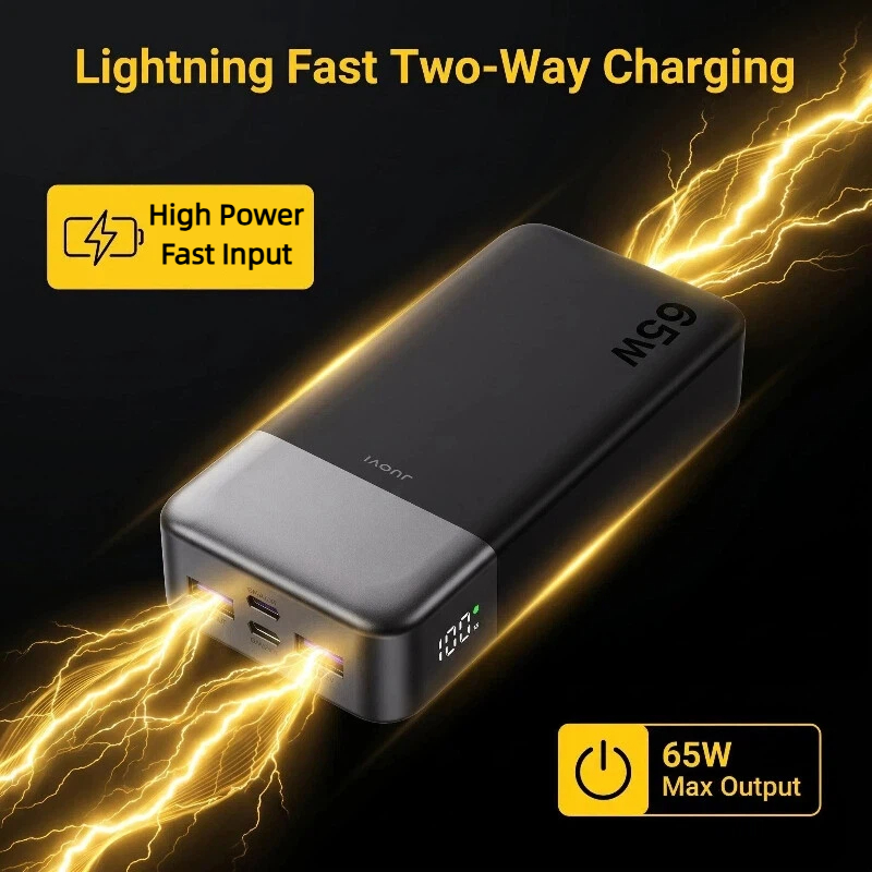 JUOVI 20000mAh Power Bank 65W  - Travel Accessories Iphone 评论和价格