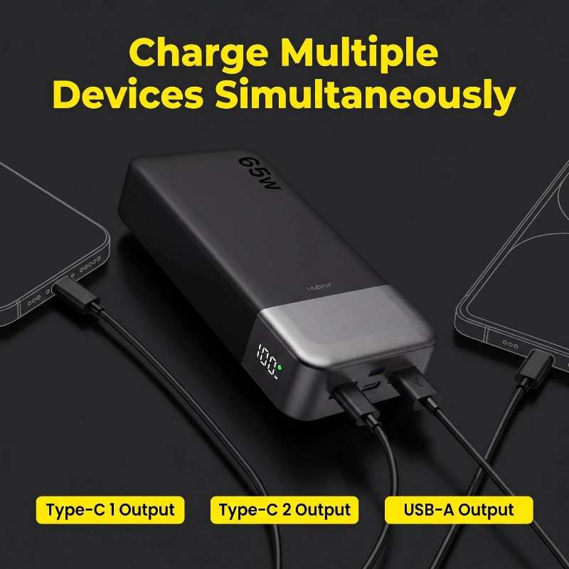 JUOVI 20000mAh Power Bank 65W  - Travel Accessories Iphone 评论和价格