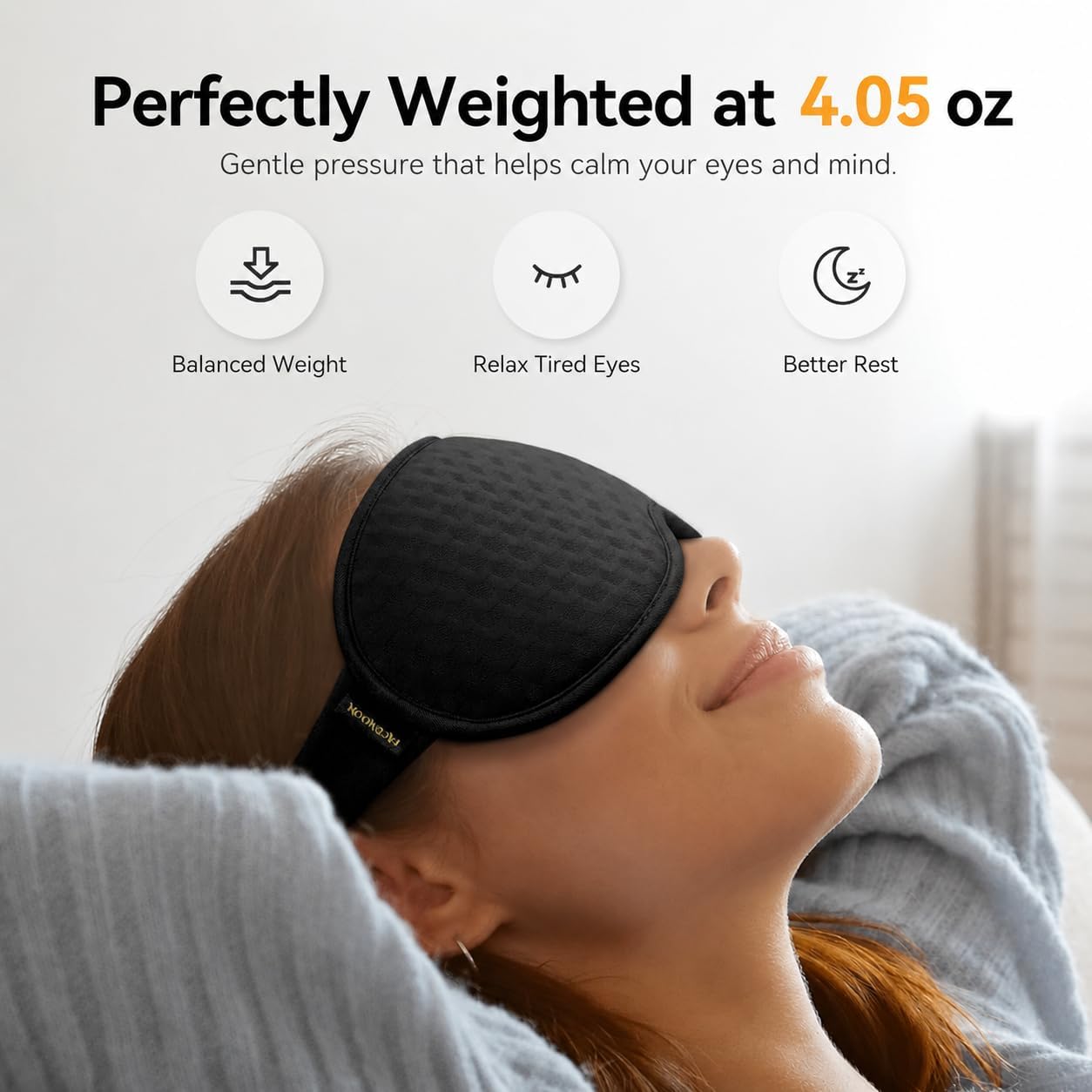 Blackout Weighted Eye Mask For - Eye Mask Sleep Travel 评论和价格