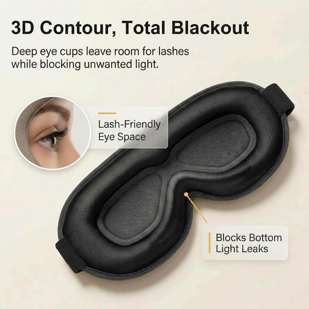 Blackout Weighted Eye Mask For - Eye Mask Sleep Travel 评论和价格