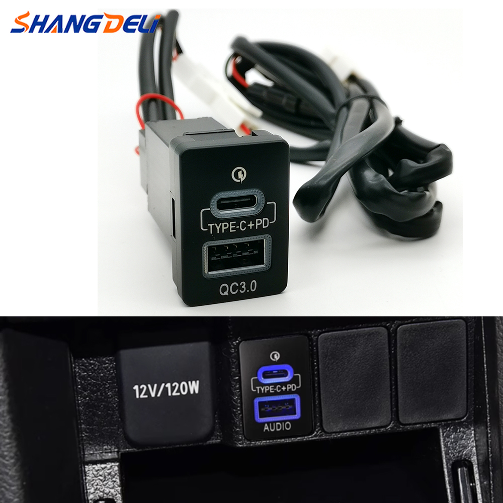 33*23mm Car Type-C PD USB QC3. - Travel Plug Type C 评论和价格