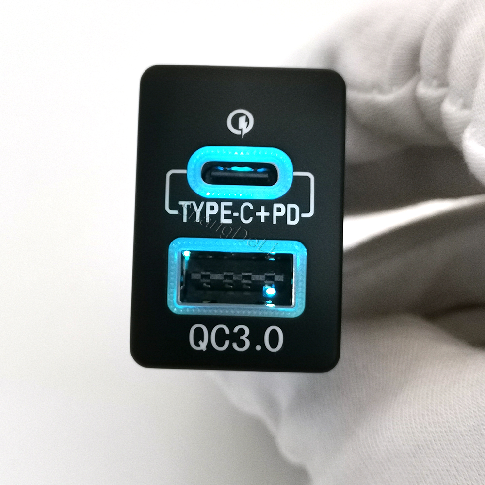 33*23mm Car Type-C PD USB QC3. - Travel Plug Type C 评论和价格