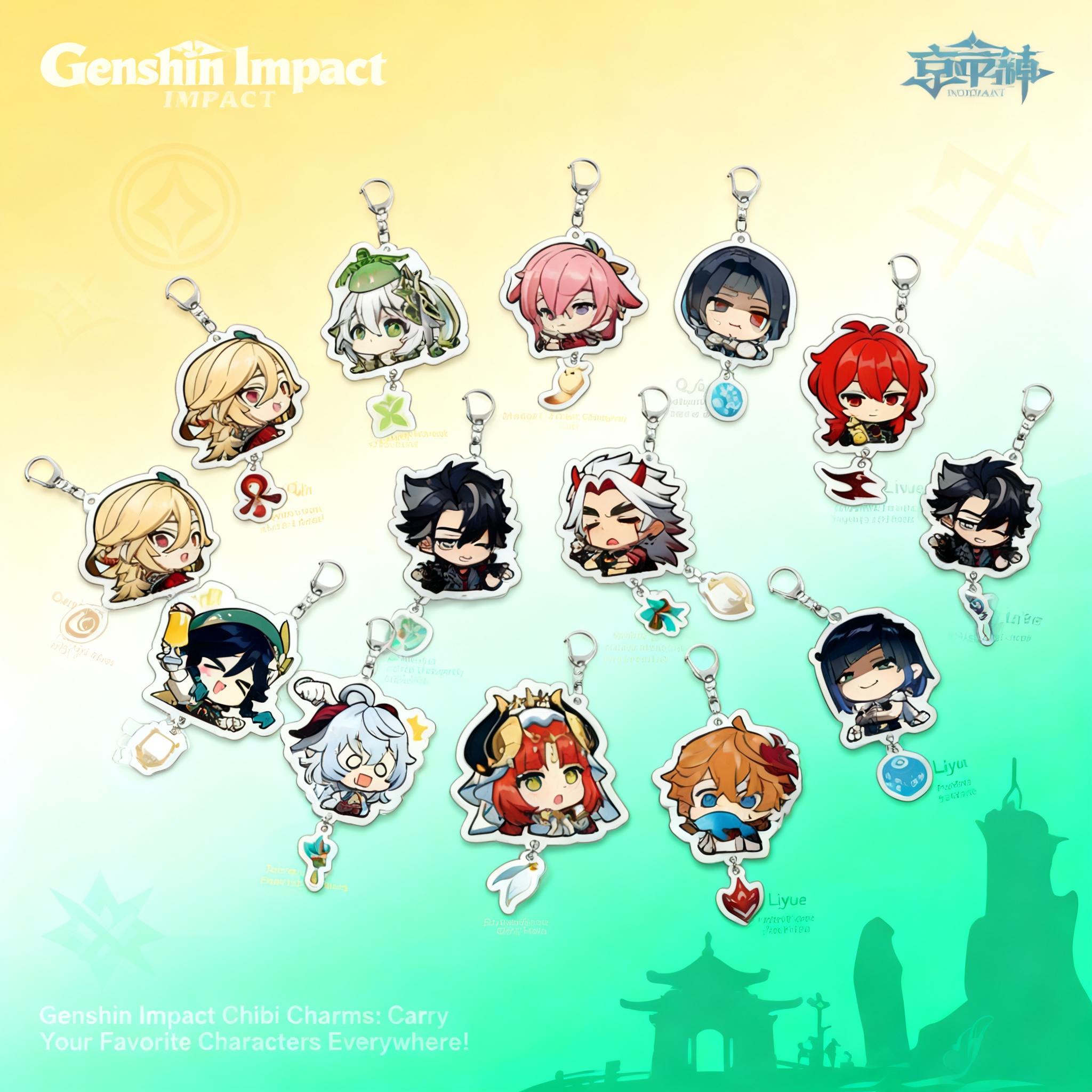 Genshin Impact Acrylic Keychai - Travel Accessories Deals 评论和价格